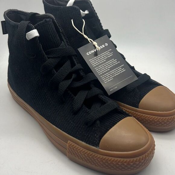 Converse Chuck Taylor All Star Pro Black Corduroy Gum‎ High Top Women 7.5 NWT - Picture 2 of 9